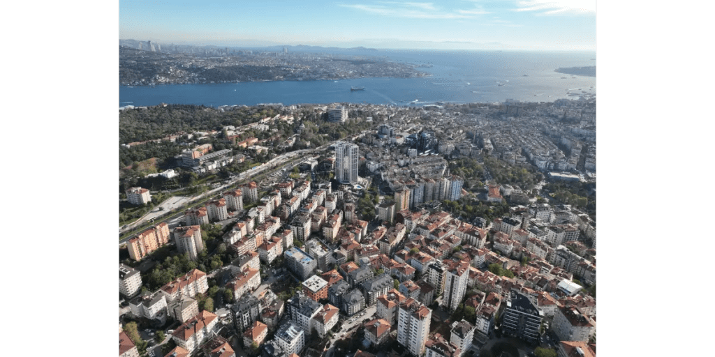 Modern residential architecture Project #90-3403 Beşiktaş Istanbul Mozaik Investments Luxury indoor pool and fitness amenities Beşiktaş Project #90-3403 Strategic location map Beşiktaş near Yıldız Metro Project #90-3403