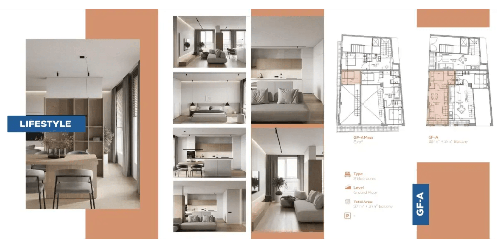 Modern luxury apartment at Mozaik Investments Project #30-2606 in Nikaia Athens Greece Golden Visa