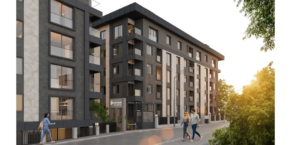 Modern residential architecture Project #90-3403 Beşiktaş Istanbul Mozaik Investments Luxury indoor pool and fitness amenities Beşiktaş Project #90-3403 Strategic location map Beşiktaş near Yıldız Metro Project #90-3403