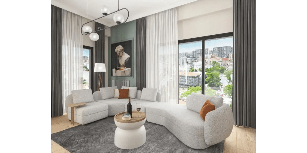 Project #90-2602 | Luxury Hotel Apartment in Basın Ekspres by Mozaik Investments. Fully furnished 1+1, 2+1, and 3+1 units managed by a global hospitality brand. Features a 7% rental guarantee in USD for 3 years and a 10-year income plan. Located 25 mins from Istanbul Airport, eligible for Turkish Citizenship with Title Deeds ready. Architecture by Dome Partners with Ziraat Bank construction guarantee.