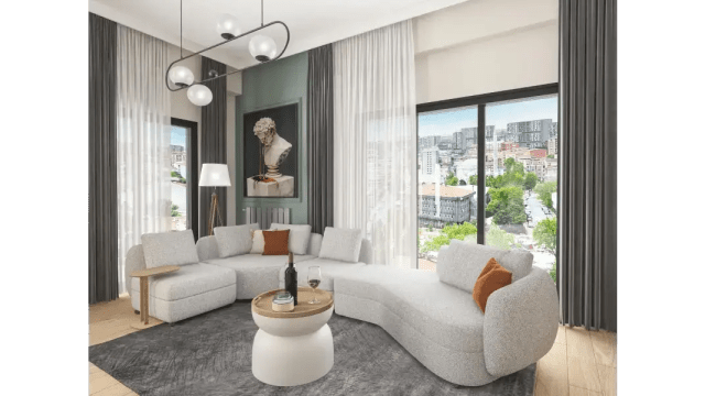 Project #90-2602 | Luxury Hotel Apartment in Basın Ekspres by Mozaik Investments. Fully furnished 1+1, 2+1, and 3+1 units managed by a global hospitality brand. Features a 7% rental guarantee in USD for 3 years and a 10-year income plan. Located 25 mins from Istanbul Airport, eligible for Turkish Citizenship with Title Deeds ready. Architecture by Dome Partners with Ziraat Bank construction guarantee.