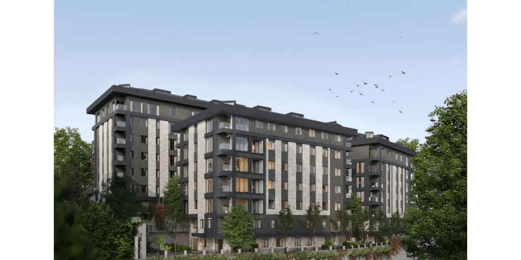 Modern residential architecture Project #90-3403 Beşiktaş Istanbul Mozaik Investments Luxury indoor pool and fitness amenities Beşiktaş Project #90-3403 Strategic location map Beşiktaş near Yıldız Metro Project #90-3403