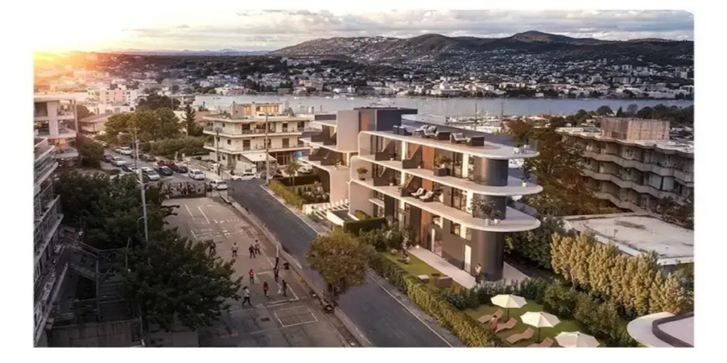 Renovated residential building Project #30-2605 Athenian Riviera coastal investment Mozaik Investments