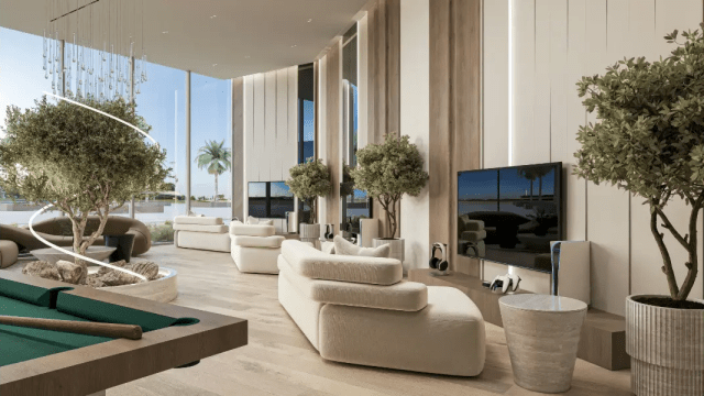 Fully furnished smart home interior with Japanese minimalist design #971-2601
